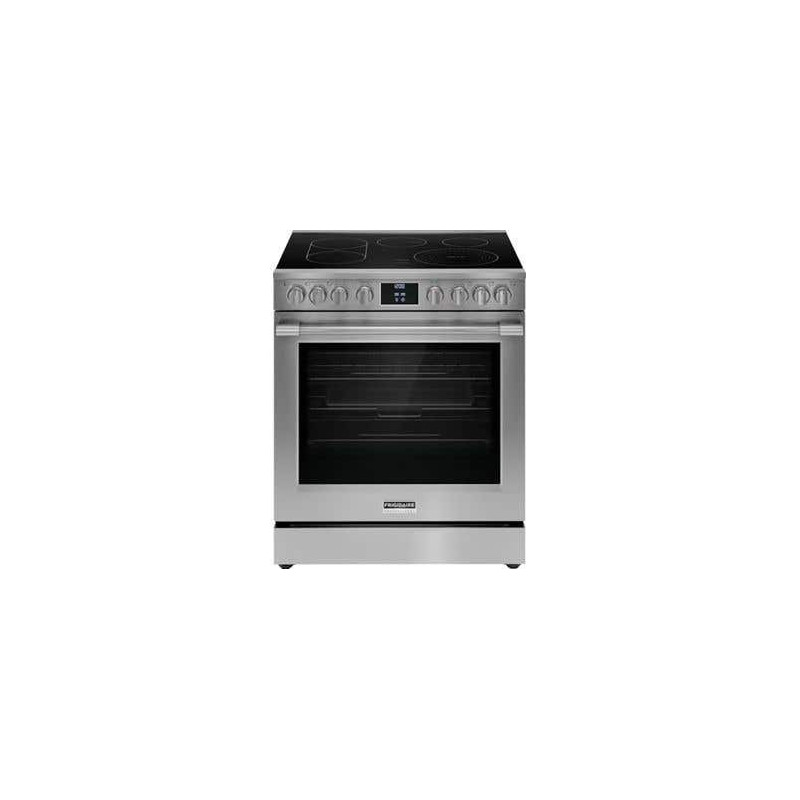 Cuisinière électrique 30 po autoportante, 5 brûleurs radiants, acier inoxydable, Frigidaire Série Professionnelle PCFE308CAF