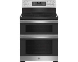 Cuisinière en Vitrocéramique de 30 po. GE 6.6 pi.cu avec 5 brûleurs en Inox JBS86SPSS