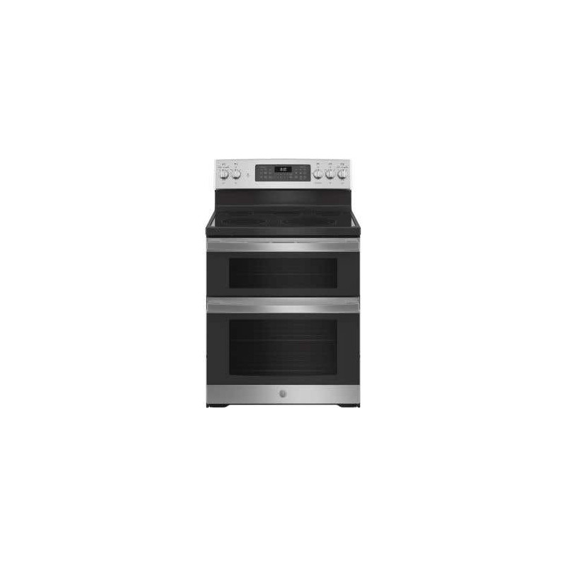 Cuisinière en Vitrocéramique de 30 po. GE 6.6 pi.cu avec 5 brûleurs en Inox JBS86SPSS