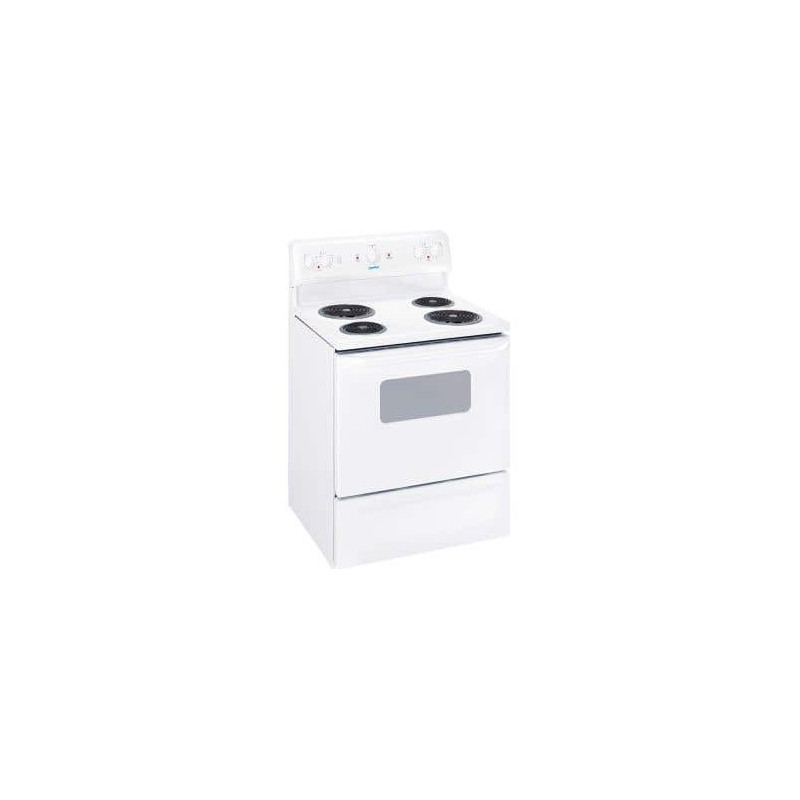 Cuisinière Spirale de 30 po. Moffat 4 pi.cu avec 4 brûleurs en Blanc MCBS523DNWW