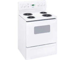 30” Spiral range. Moffat 5 cu.ft. with 4 burners in White MCBS525DNWW