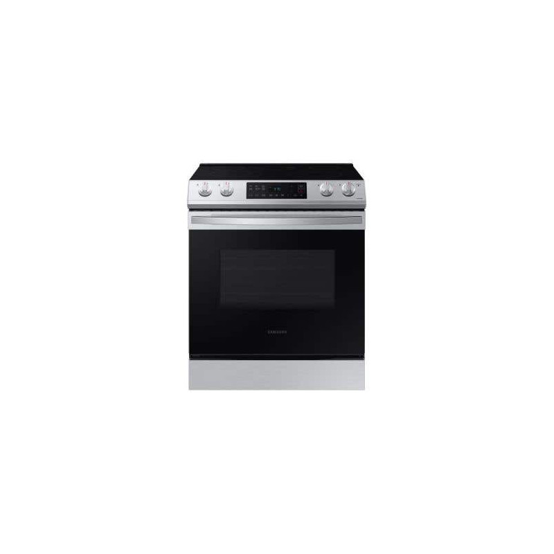 Cuisinière en Vitrocéramique de 30 po. Samsung 6.3 pi.cu avec 5 éléments en Inox NE63T8111SS