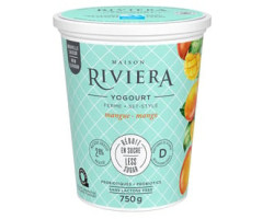 Maison Riviera / 750 g Yogourt ferme - Mangue réduit en sucre