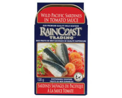 Raincoast Trading / 120 g Sardines sauvages du pacifique - À la sauce tomate