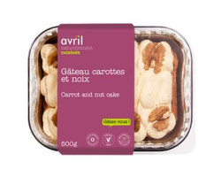 Avril Cuisiné / 500 g Gâteau végétalien - Carottes et noix