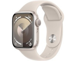 Apple Montre Intelligente Apple Watch Serie 9 (GPS) 41mm MR8T3CL/A Starlight