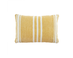 Coussin en lin Surfside ocre