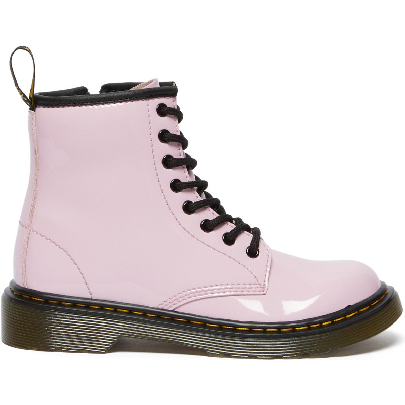 Dr. Martens Bottes à lacets en cuir verni 1460 - Enfant