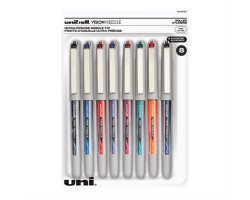 Uniball Uni-ball Vision Needle stylos à bille roulante pointe fine (0,7 mm)