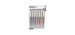 Uniball Uni-ball Vision Needle stylos à bille roulante pointe fine (0,7 mm)