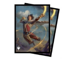 Magic the gathering -  pochettes taille standard - kellan, au sang de fae (100) -  les friches d'eldraine