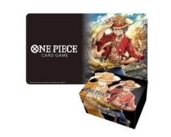 One piece card game -  monkey d. luffy - ensemble tapis de jeu et coffret de rangement (anglais)