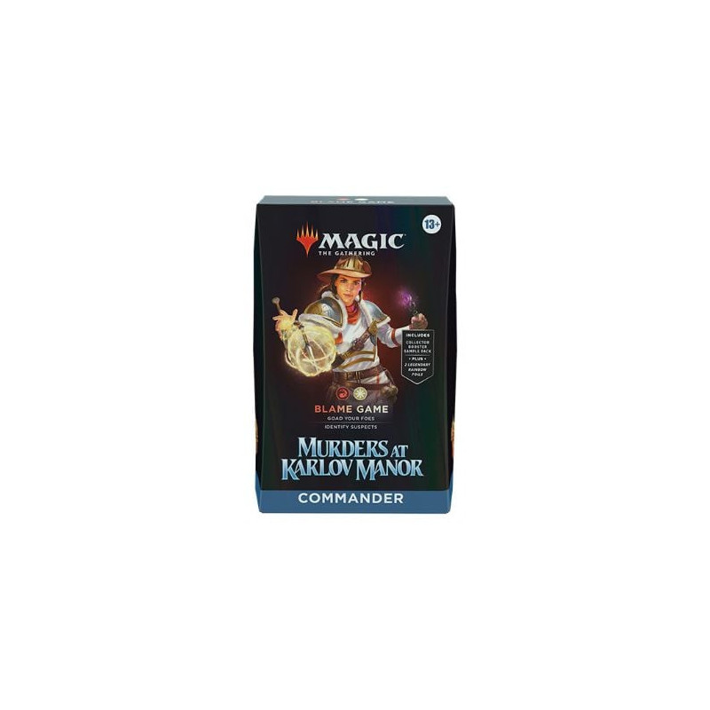 Magic the gathering -  blame game - deck commander (anglais) -  murders at karlov manor