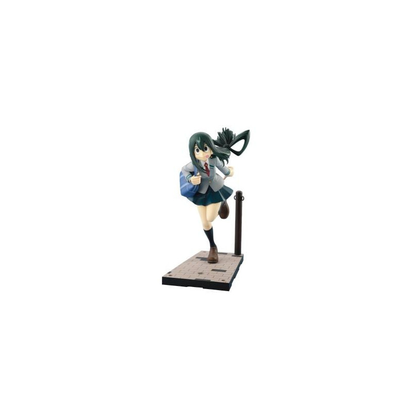 My hero academia -  figurine de tsuyu asui - version uniforme d'école -  konekore