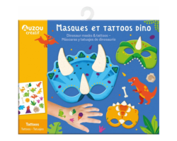 Auzou - Ma Pochette d'Artiste, Masques et Tattoos, Dino