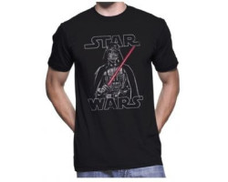 Star wars -  t-shirt darth vader - noir (adulte)