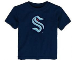 Kraken de seattle -  t-shirt du logo - bleu marin (4-5-6-7 ans)