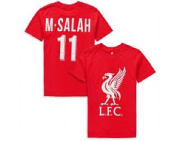 Liverpool football club -  t-shirt "m. salah" - rouge (enfant)