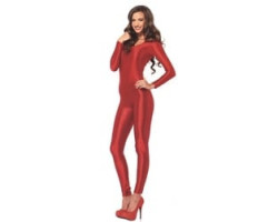 Bodysuit -  combinaison en spandex - rouge -  bodysuit