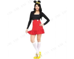 Mickey et ses amis -  costume de miss mikki (adulte)