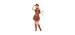 Far west -  costume de cowgirl étoile d'argent (adulte)