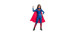 Superman -  costume de supergirl (enfant) -  justice league