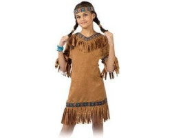 Amerindien -  costume d'amerindienne (enfant)