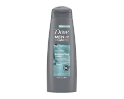 DOVE MEN + CARE 2 en 1 shampooing et revitalisant, eucalyptus et bouleau, 355 ml