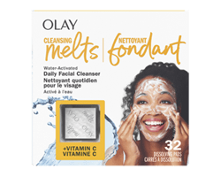 OLAY Cleansing Melts nettoyant quotidien pour le visage activé par l'eau, 32 unités