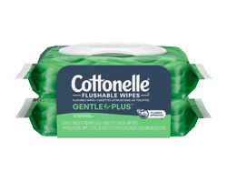 COTTONELLE GentlePlus lingettes humides jetables avec aloès et vitamine E, 84 unités