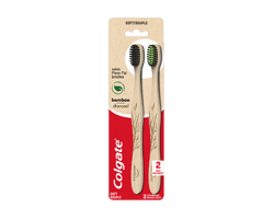 COLGATE Bamboo Charcoal brosse à dents souple, 1 unité