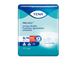 TENA Proskin culottes ajustables unisexes, très grand, 12 unités