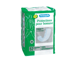 PERSONNELLE Protections pour homme, 52 unités