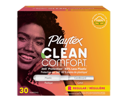 PLAYTEX Clean Comfort tampons, régulier, 30 unités