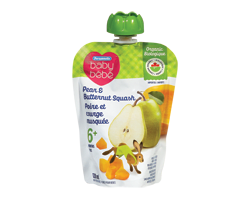 PERSONNELLE BÉBÉ Purée pour bébé 6 mois+, poire et courge au beurre, 128 ml