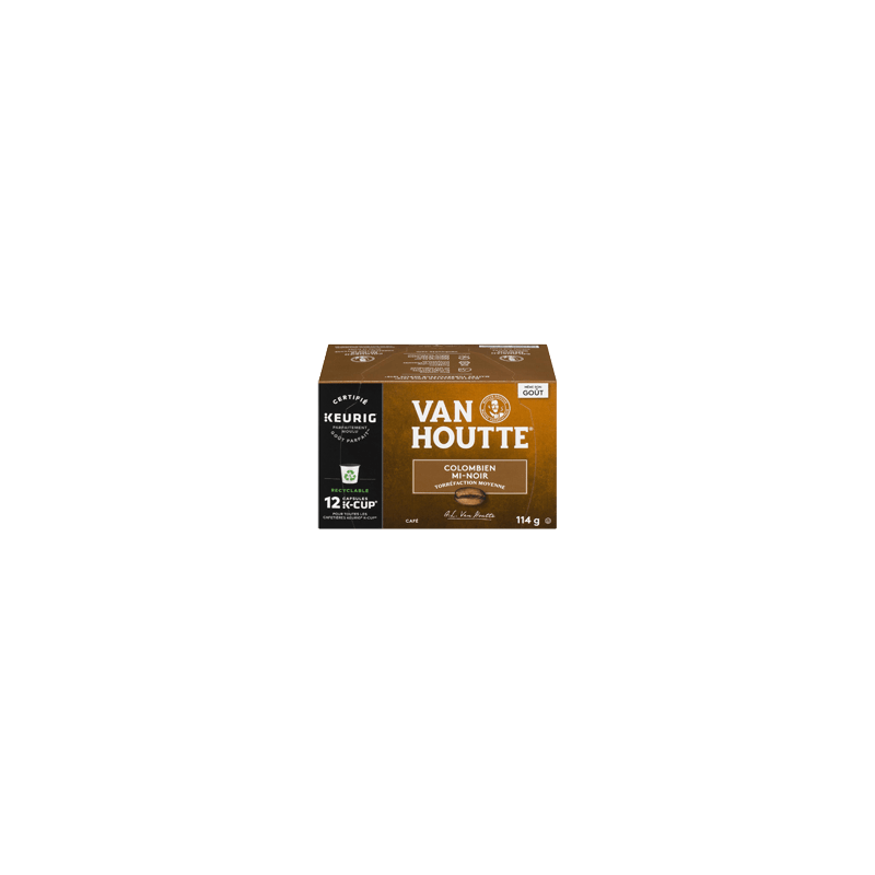 VAN HOUTTE K-Cup capsules de café colombien, 12 unités, mi-noir