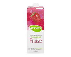 NATUR-A Boisson de soya, 946 ml, Fraise