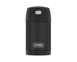 THERMOS FUNtainer contenant à nourriture avec cuillère, noir mat, 470 ml