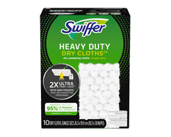 SWIFFER Sweeper Heavy Duty recharges de linges secs multi-surfaces, 10 unités