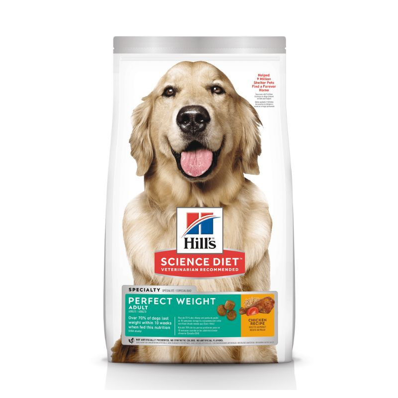 Nourriture pour Chien Adulte Poids Parfait au Poulet, 11.3 Kg – Perfect Weight – Science Diet