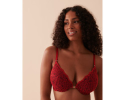 Soutien-gorge doublure légère fermeture avant en dentelle