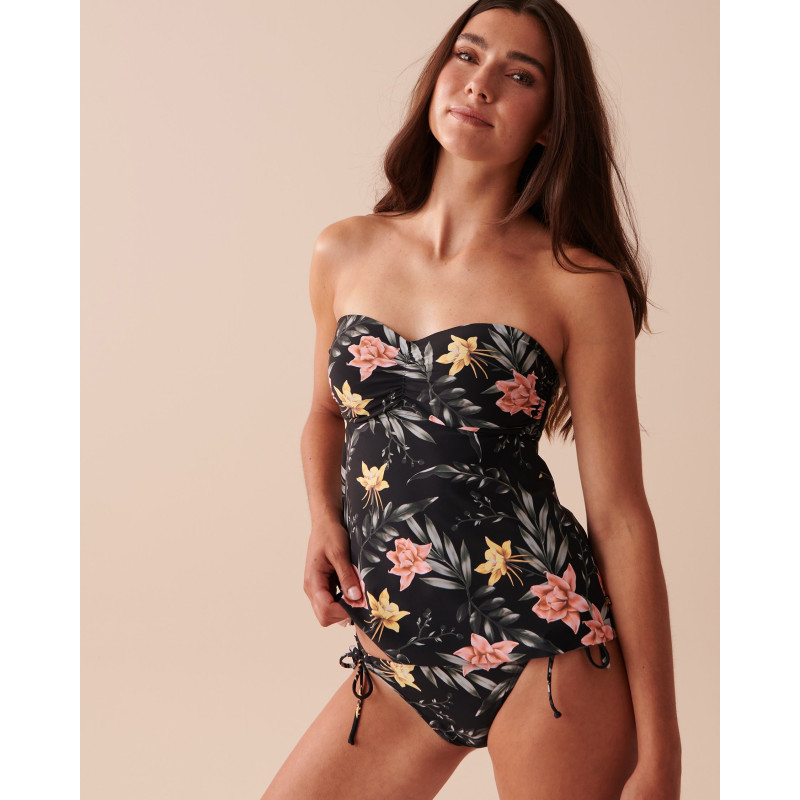 Haut tankini bandeau TROPICAL