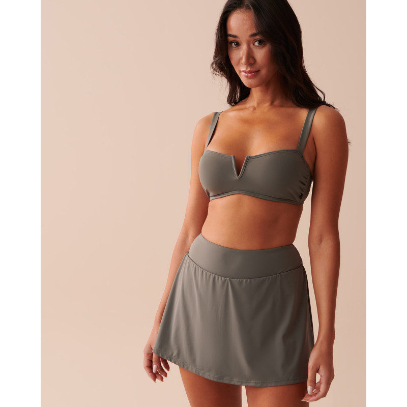 Haut de bikini bralette KHAKI GREY