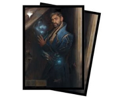 Magic the gathering -  pochettes taille standard -alquist proft, maître détective(100) -  meurtres au manoir karlov