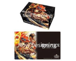 One piece card game -  portgas d. ace - ensemble tapis de jeu et coffret de rangement (anglais)