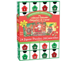 Eurographics -  calendrier de l'avent - chiens de noël (24 x 50 pièces)