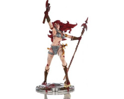 Red sonja -  statue de red sonja "berzerker" (30cm) -  red sonja 45th anniversary