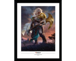 Magic: the gathering -  image encadrée - ajani, force de la bande (34.5 cm x 44.5 cm)