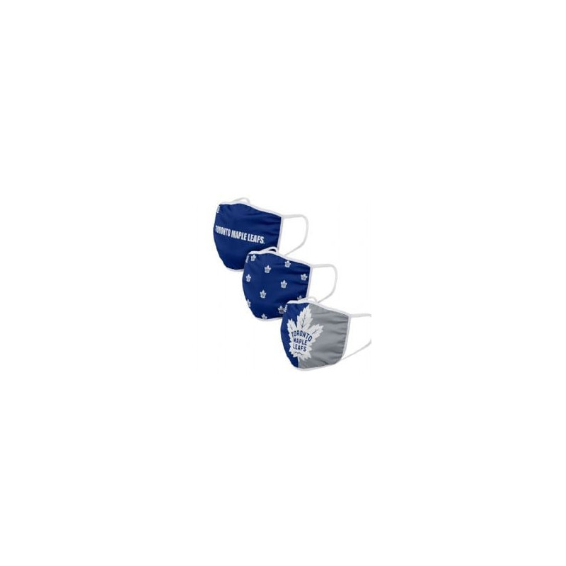 Lnh -  masque pour visage - set de 3 -  maple leafs de toronto