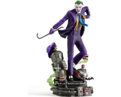 Dc comics -  figurine deluxe de joker - échelle 1/10 -  iron studios